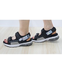 Realta | Realta(レアルタ) ダブルベルトベルクロエアー底スポーツ サンダル(サンダル)