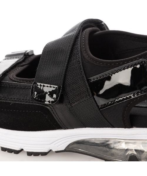 Realta（レアルタ）の「Realta(レアルタ) ダブルベルトベルクロエアー底スポーツ サンダル（サンダル・レディース・ブラック/グレー・S/LL/M/L）」の9枚目の写真