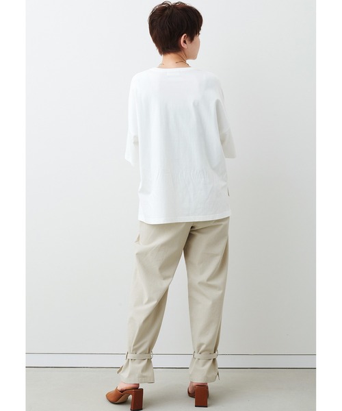 MEDE19F（メデジュウキュウ）の「ＭＥＤＥ１９Ｆ　トルコオーガニックコットンＴシャツ（Tシャツ/カットソー・レディース・ホワイト/チャコール・XX-LARGE/X-LARGE/LARGE/MEDIUM）」の5枚目の写真