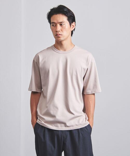 UNITED ARROWS（ユナイテッドアローズ）の「【WEB限定】＜UNITED ARROWS＞ コットン/ポリエステル カラー Tシャツ（Tシャツ/カットソー・メンズ・ホワイト/ライトグレー/ライトブルー/ブラック/ベージュ/オフホワイト/ダークグレー/ライトピンク/ケリー/ロイヤルブルー・SMALL/MEDIUM/LARGE/X-LARGE）」の10枚目の写真