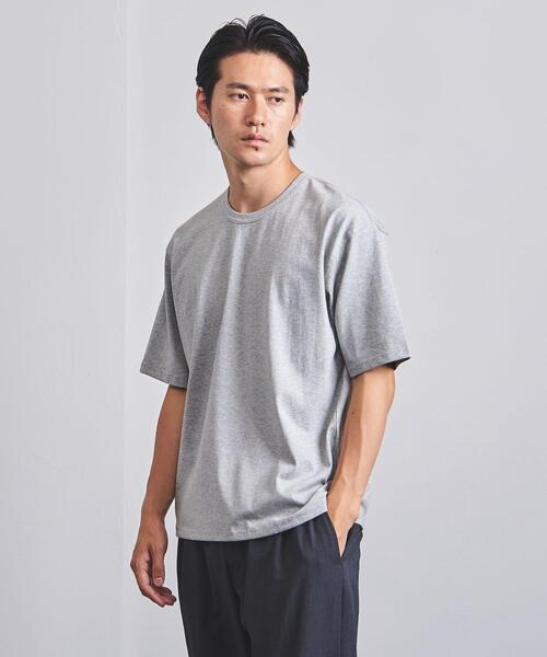 UNITED ARROWS（ユナイテッドアローズ）の「【WEB限定】＜UNITED ARROWS＞ コットン/ポリエステル カラー Tシャツ（Tシャツ/カットソー・メンズ・ホワイト/ライトグレー/ライトブルー/ブラック/ベージュ/オフホワイト/ダークグレー/ライトピンク/ケリー/ロイヤルブルー・SMALL/MEDIUM/LARGE/X-LARGE）」の4枚目の写真