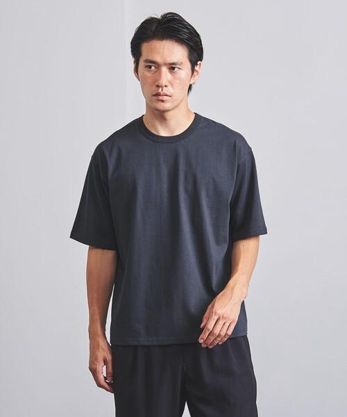 UNITED ARROWS（ユナイテッドアローズ）の「【WEB限定】＜UNITED ARROWS＞ コットン/ポリエステル カラー Tシャツ（Tシャツ/カットソー・メンズ・ホワイト/ライトグレー/ライトブルー/ブラック/ベージュ/オフホワイト/ダークグレー/ライトピンク/ケリー/ロイヤルブルー・SMALL/MEDIUM/LARGE/X-LARGE）」の5枚目の写真