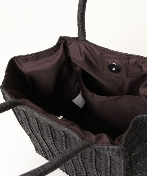 BASE（ベース）の「レディース カゴ トートバッグ（かごバッグ・レディース・ベージュ/ブラック/グレー系その他/ベージュ系その他/グレー/ピンク・FREE）」の13枚目の写真