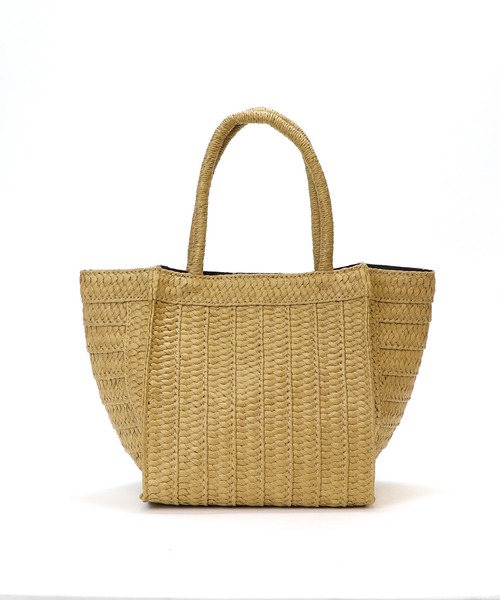 BASE（ベース）の「レディース カゴ トートバッグ（かごバッグ・レディース・ベージュ/ブラック/グレー系その他/ベージュ系その他/グレー/ピンク・FREE）」の12枚目の写真