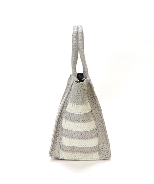 BASE（ベース）の「レディース カゴ トートバッグ（かごバッグ・レディース・ベージュ/ブラック/グレー系その他/ベージュ系その他/グレー/ピンク・FREE）」の9枚目の写真