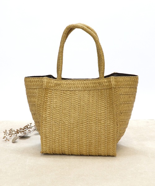 BASE（ベース）の「レディース カゴ トートバッグ（かごバッグ・レディース・ベージュ/ブラック/グレー系その他/ベージュ系その他/グレー/ピンク・FREE）」の22枚目の写真