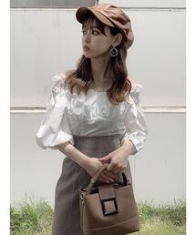 dazzlin | ギャザー切替フリルトップス(シャツ/ブラウス)