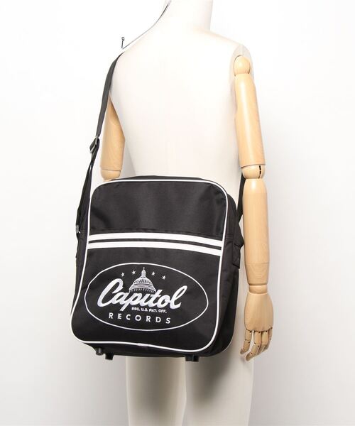 VINYL BAG レコードショルダーバッグ 90s OLD STUSSY/Record Bag/紺