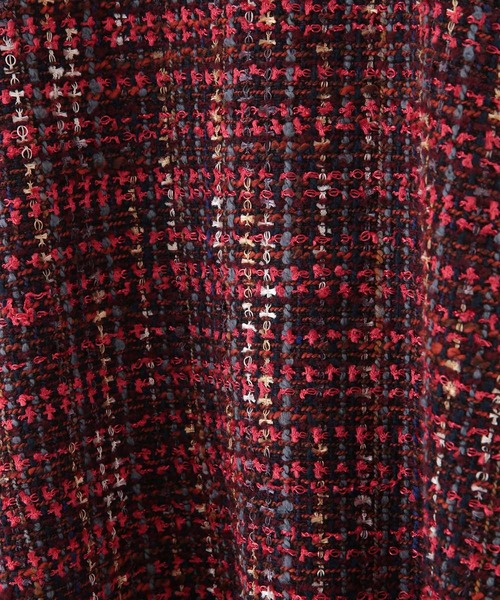 31 Sons de mode（トランテアン　ソン　ドゥ　モード）の「ツイードフレアスカート（スカート・レディース・レッド/ブラック/ラベンダー・36/38）」の13枚目の写真