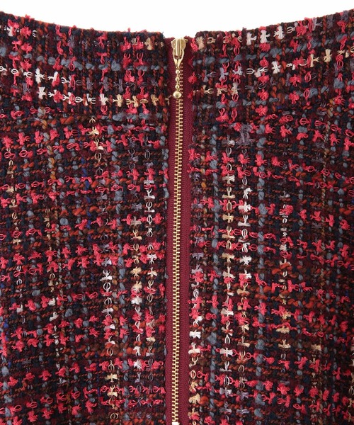 31 Sons de mode（トランテアン　ソン　ドゥ　モード）の「ツイードフレアスカート（スカート・レディース・レッド/ブラック/ラベンダー・36/38）」の15枚目の写真