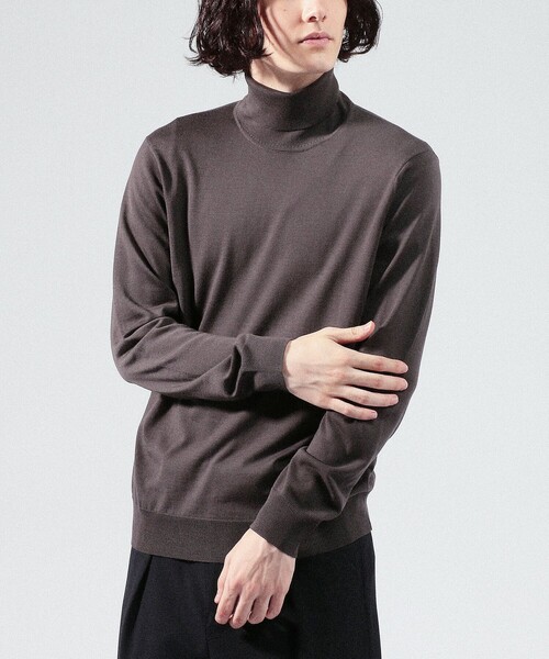 J7266新品トゥモローランド スーパーファインメリノウールタートルネックニット セール】スーパーファインメリノウール タートルネック（ニット