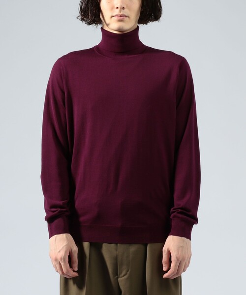 TOMORROWLAND (トゥモローランド)の「スーパーファインメリノウール タートルネック(ニット/セーター・メンズ・ホワイト/ブラック/パープル/ネイビー/ブラウン/グレー・S/M/L/XS)」の13枚目の写真