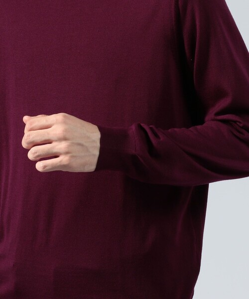 TOMORROWLAND (トゥモローランド)の「スーパーファインメリノウール タートルネック(ニット/セーター・メンズ・ホワイト/ブラック/パープル/ネイビー/ブラウン/グレー・S/M/L/XS)」の17枚目の写真