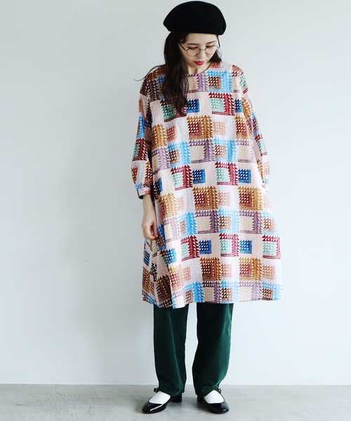 Du Du Savon アトリエドサボン のファッション L Atelier C ネップキルトpr ワンピース ワンピース L Atelier