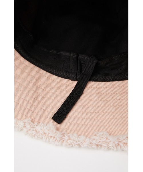 SLY(スライ)の「WASHED BUCKET HAT バケット ハット(ハット・レディース・ライトピンク/アイボリー/ブラック・FREE)」の7枚目の写真