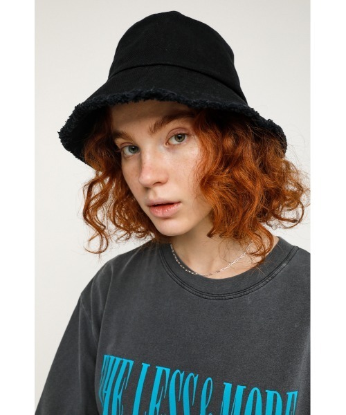SLY(スライ)の「WASHED BUCKET HAT バケット ハット(ハット・レディース・ライトピンク/アイボリー/ブラック・FREE)」の11枚目の写真