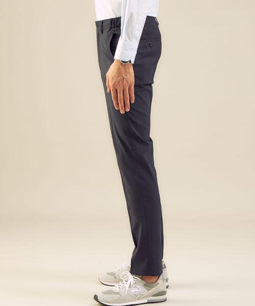 WORK TRIP OUTFITS GREEN LABEL RELAXING（ワークトリップアウトフィッツグリーンレーベル リラクシング）の「WTO ストレッチタフタ アンクルイージー パンツ -ウォッシャブル-（スラックス・メンズ・ネイビー/ベージュ・S/76/M/80/XL/88/L/84）」の3枚目の写真