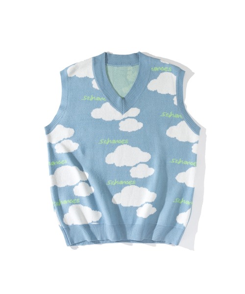 HOOK（フック）の「【HOOK】古着風レトロ柄・幾何学模様・ボーダー柄・ 配色ベスト（ベスト・メンズ・B/J/P/S/M/E/G/O/H/N/T/F/I/A/Q/C/K/D/L/R/V/U・L/M/XL）」の9枚目の写真