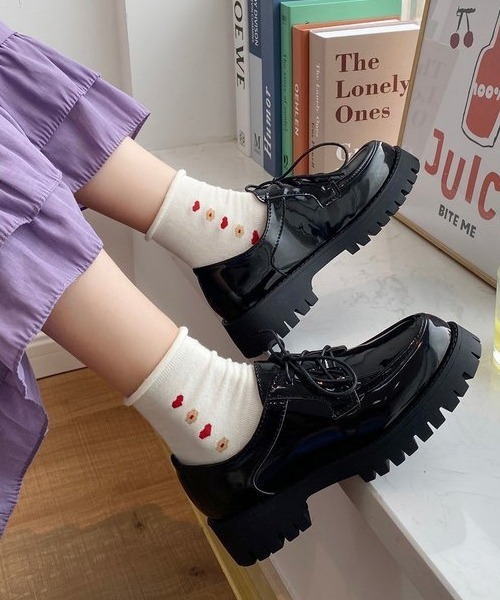 SVEC(シュベック)の「チャンキーソール レースアップ ドレスシューズ(ドレスシューズ・レディース・ブラック系その他/ブラック・38/36/37/35/39)」の14枚目の写真