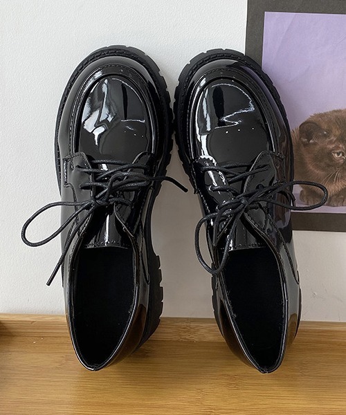 SVEC(シュベック)の「チャンキーソール レースアップ ドレスシューズ(ドレスシューズ・レディース・ブラック系その他/ブラック・38/36/37/35/39)」の11枚目の写真