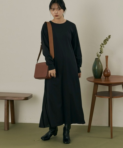 セール】バックプリーツカットワンピース（ワンピース）｜Aunt Marie's