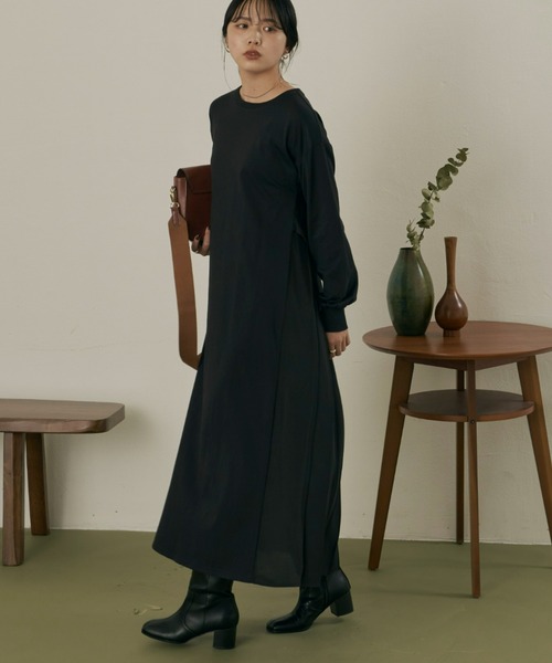 ☆【I AM MARI】☆ピンタックプリーツワンピース ベルトSE.T☆ ☆【I AM MARI】☆ピンタックプリーツワンピース ベルトSE.T
