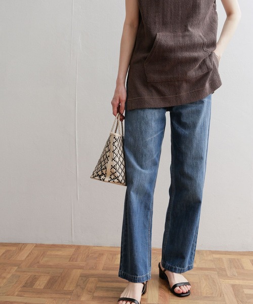 URBAN RESEARCH DOORS（アーバンリサーチドアーズ）の「デニムワイドパンツ（デニムパンツ・レディース・ワンウォッシュ/インディゴブルー・38/40/36）」の11枚目の写真