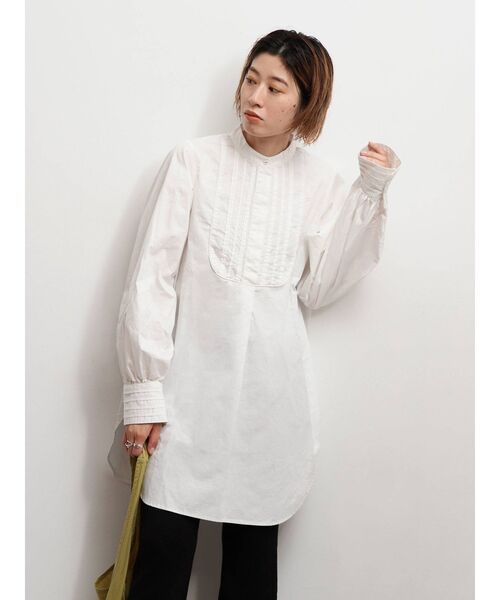 Ungrid（アングリッド）の「ボリュームスリーブドレスシャツ（シャツ/ブラウス・レディース・ブラウン/オフホワイト/ブラック・FREE）」の5枚目の写真
