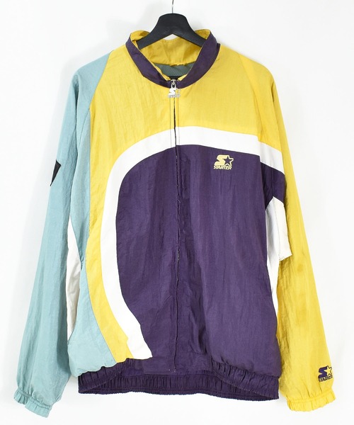 90s STARTER スターター ナイロンジャケット ハーフジップ アノラック