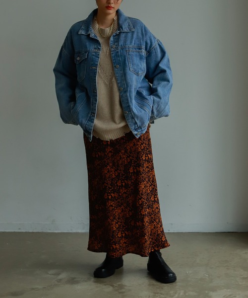 Birthday room（バースデイルーム）の「オーバーサイズデニムジャケット（デニムジャケット・レディース・ブルー・FREE）」の12枚目の写真