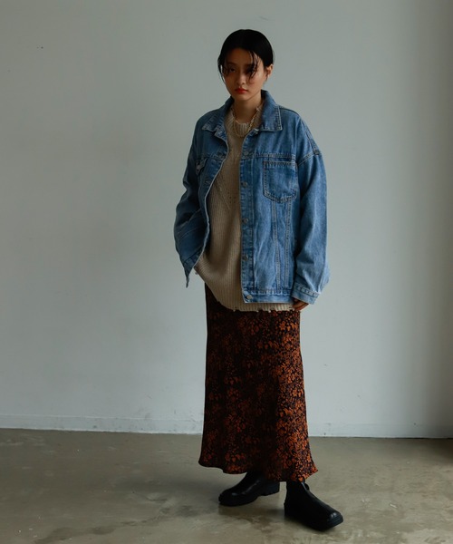 Birthday room（バースデイルーム）の「オーバーサイズデニムジャケット（デニムジャケット・レディース・ブルー・FREE）」の13枚目の写真