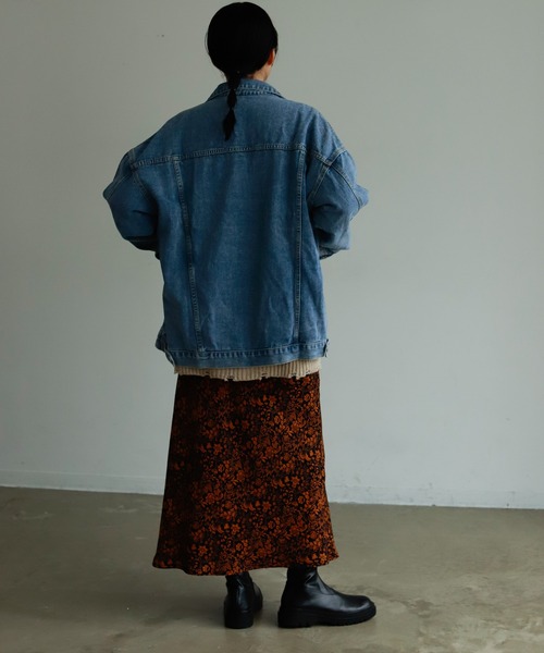 Birthday room（バースデイルーム）の「オーバーサイズデニムジャケット（デニムジャケット・レディース・ブルー・FREE）」の10枚目の写真