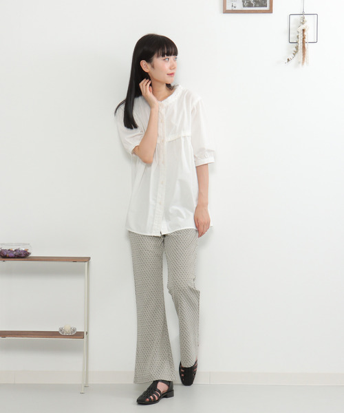 VENCEEXCHANGE（ヴァンスエクスチェンジ）の「ラメジャカードフレアパンツ（その他パンツ・レディース・ライトブルー/レンガ/ブラック・M/L）」の20枚目の写真