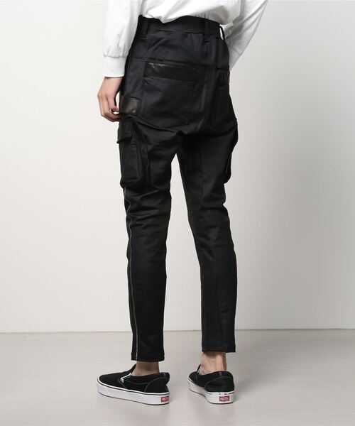 FranCisT_MOR.K.S.(フランシストモークス)の「FranCisT_MOR.K.S./フランシスト モークス/N/PU COAT LEATHER 6PPANTS(その他パンツ・メンズ・グレー/ブラック・4/3/2)」の4枚目の写真
