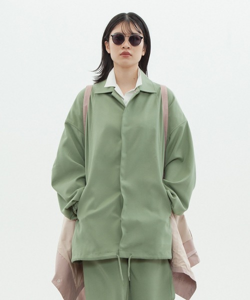 INTERPLAY(インタープレイ)の「【INTERPLAY】 パネルデザインコーチジャケット(ブルゾン・メンズ・ダークグレー/ブラウン/ライトグリーン・FREE)」の1枚目の写真