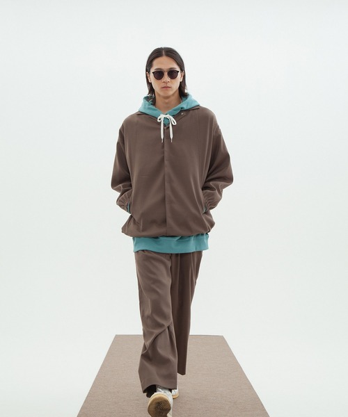 INTERPLAY(インタープレイ)の「【INTERPLAY】 パネルデザインコーチジャケット(ブルゾン・メンズ・ダークグレー/ブラウン/ライトグリーン・FREE)」の18枚目の写真