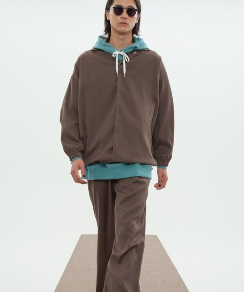 INTERPLAY(インタープレイ)の「【INTERPLAY】 パネルデザインコーチジャケット(ブルゾン・メンズ・ダークグレー/ブラウン/ライトグリーン・FREE)」の12枚目の写真