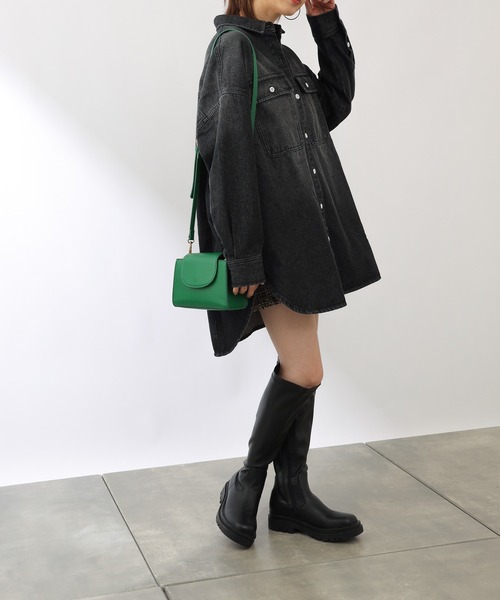 COLONY 2139（コロニートゥーワンスリーナイン）の「デニムWポケットBIGシャツ（シャツ/ブラウス・レディース・ブラック/ブルー・FREE）」の22枚目の写真