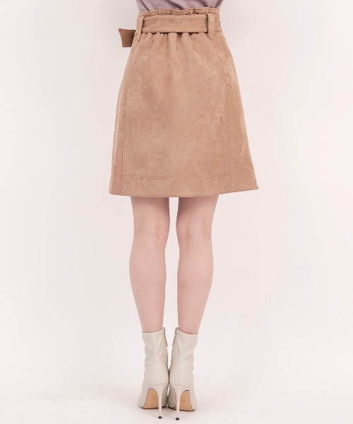 WILLSELECTION(ウィルセレクション)の「スエードステッチミニスカート(スカート・レディース・ベージュ/ピンク・SMALL/MEDIUM)」の5枚目の写真