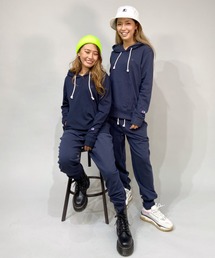【ZOZOタウン限定アイテム】CHAMPION/チャンピオン ルーズシルエットパーカー&スウェットパンツ セットアップ/ワンマイルウェア CW-UW01