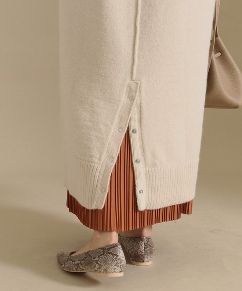 AULI（アウリィ）の「【低身長向けサイズ】タートルネックニットロングワンピース（ワンピース・レディース・ブラック/アイボリー/グレー・XS/XXS）」の8枚目の写真