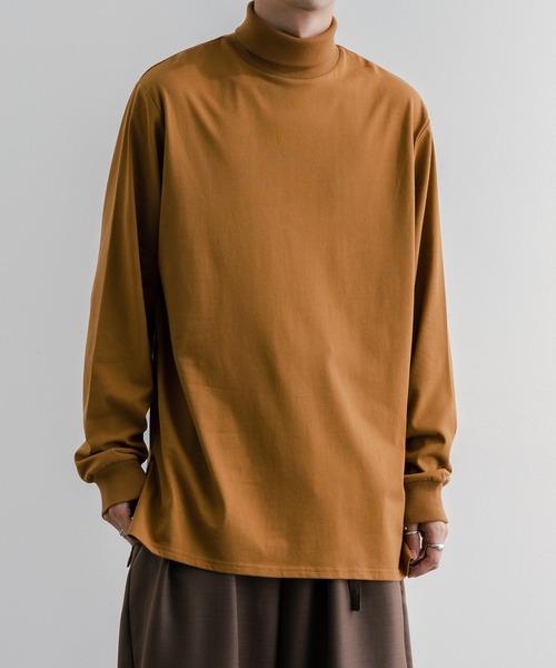 epnok（エプノック）の「タートルスリットインナー（Tシャツ/カットソー・メンズ・ブラック/マスタード/ボルドー/オフホワイト・LARGE/SMALL/MEDIUM）」の3枚目の写真