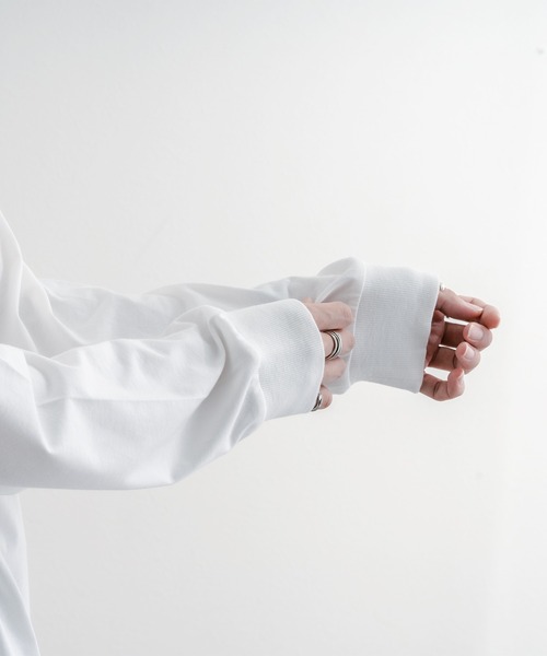 epnok（エプノック）の「タートルスリットインナー（Tシャツ/カットソー・メンズ・ブラック/マスタード/ボルドー/オフホワイト・LARGE/SMALL/MEDIUM）」の11枚目の写真