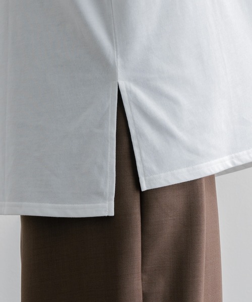 epnok（エプノック）の「タートルスリットインナー（Tシャツ/カットソー・メンズ・ブラック/マスタード/ボルドー/オフホワイト・LARGE/SMALL/MEDIUM）」の12枚目の写真