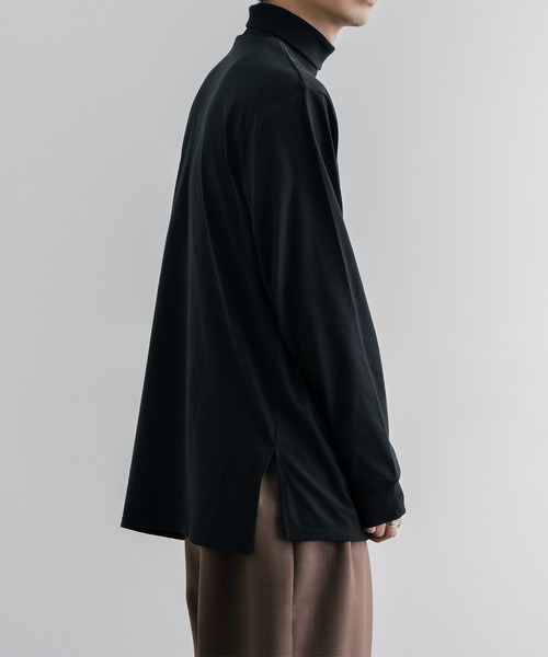 epnok（エプノック）の「タートルスリットインナー（Tシャツ/カットソー・メンズ・ブラック/マスタード/ボルドー/オフホワイト・LARGE/SMALL/MEDIUM）」の15枚目の写真