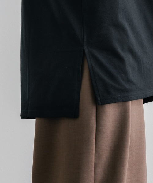 epnok（エプノック）の「タートルスリットインナー（Tシャツ/カットソー・メンズ・ブラック/マスタード/ボルドー/オフホワイト・LARGE/SMALL/MEDIUM）」の22枚目の写真