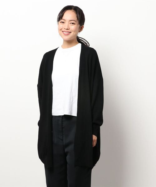 Samansa Mos2 blue（サマンサモスモスブルー）の「2WAYトッパーカーディガン（カーディガン/ボレロ・レディース・ブラウン/ブラック/ベージュ・ﾌﾘ-）」の2枚目の写真