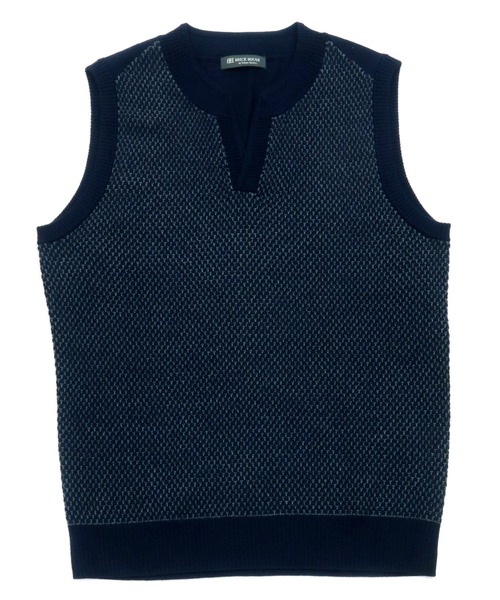 TOKYO SHIRTS（トウキョウシャツ）の「キーネック鹿の子ニットベスト