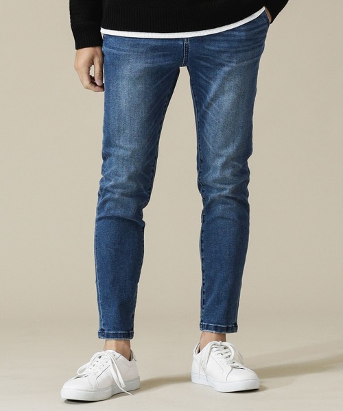 NANO universe（ナノユニバース）の「ハイストレッチスキニーデニムパンツ（デニムパンツ・メンズ・ブルー/ネイビー・XL/L/S/M）」の2枚目の写真