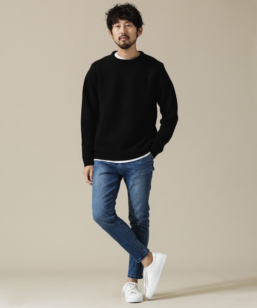 NANO universe（ナノユニバース）の「ハイストレッチスキニーデニムパンツ（デニムパンツ・メンズ・ブルー/ネイビー・XL/L/S/M）」の11枚目の写真